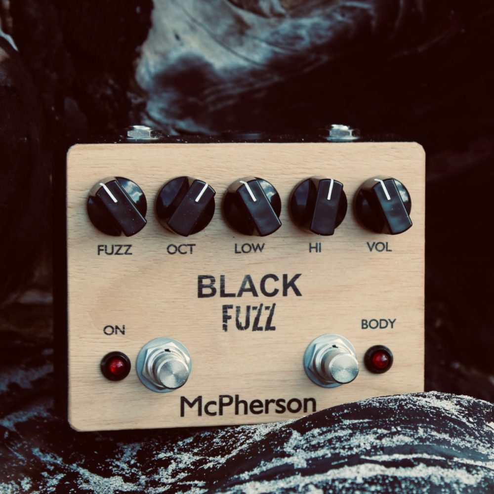 The Black Fuzz™ takes Fuzz to the next level offering sweet vintage sustain, along with Octave and modern synth + glitch tones

 	Pure analogue design, handcrafted one at a time
 	Painstakingly point to point soldered circuit boards
 	Hand-finished New Zealand Tawa wood top
 	Designed, created and then carefully hand-crafted and finished in our small artisan McPherson workshop here in Aotearoa New Zealand